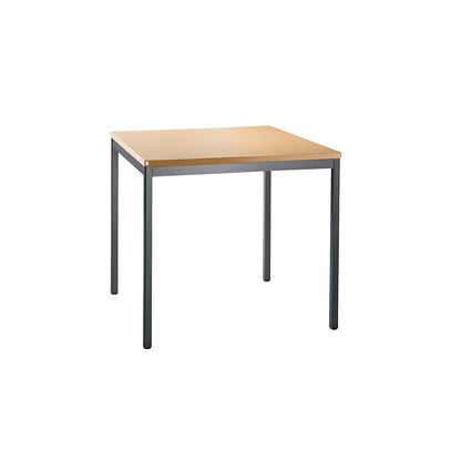 LENA - Desk, depth 800 mm, width 800 mm, beech finish.