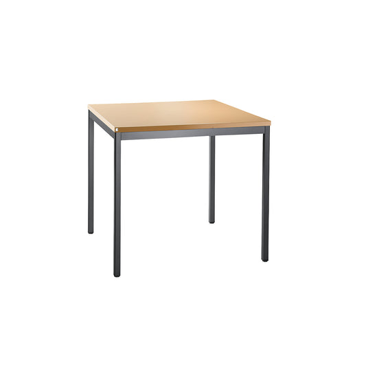 LENA - Desk, depth 800 mm, width 800 mm, beech finish.