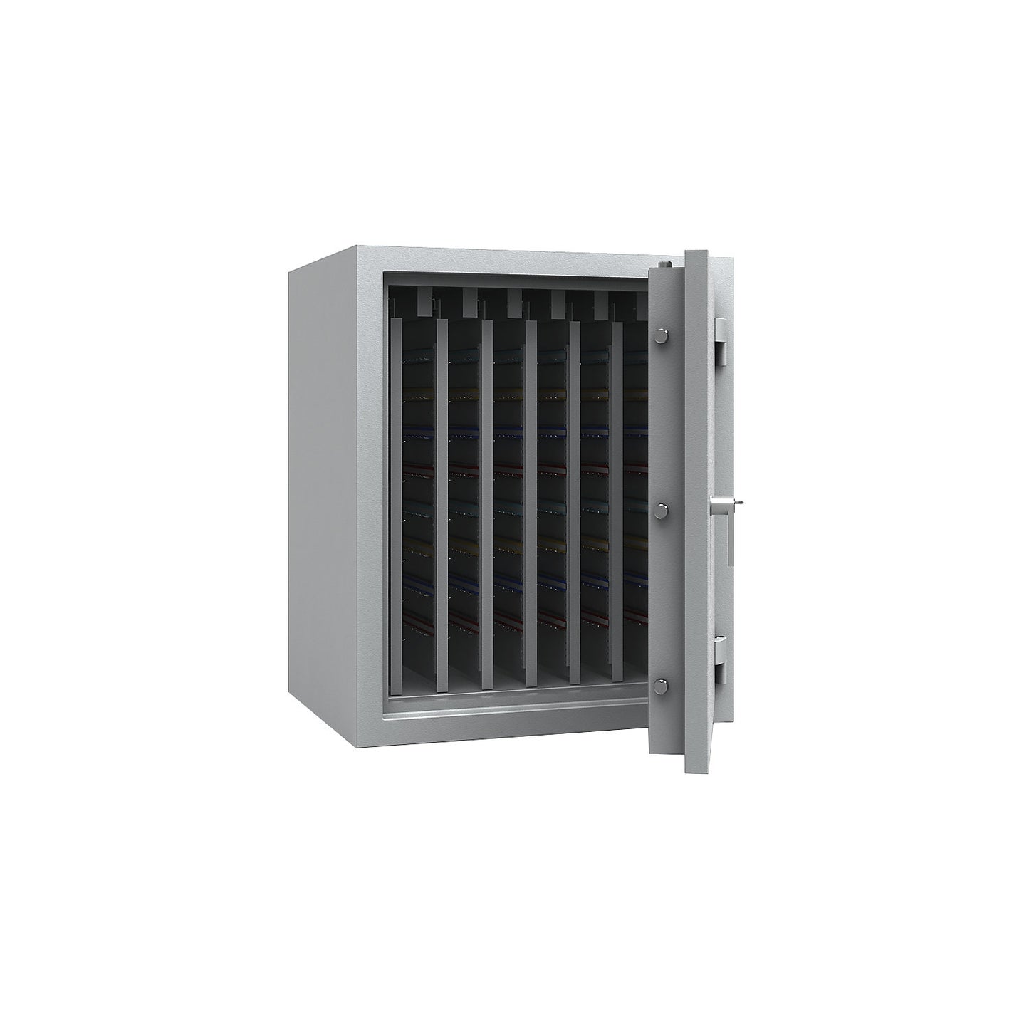 Key safe with extendable intermediate panels, VDMA B and Euro standard S2, 1680 hooks, HxWxD 1006 x 836 x 700 mm.