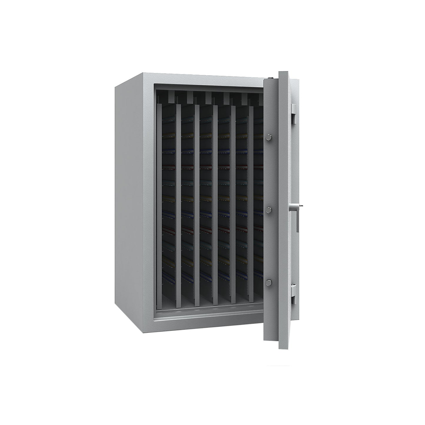 Key safe with extendable intermediate panels, VDMA B and Euro standard S2, 2310 hooks, HxWxD 1256 x 836 x 700 mm.