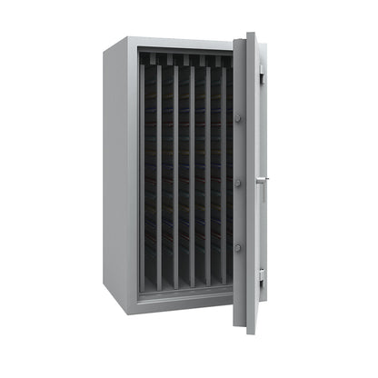 Key safe with extendable intermediate panels, VDMA B and Euro standard S2, 2730 hooks, HxWxD 1506 x 836 x 700 mm.