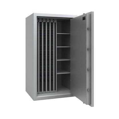 Key safe with extendable intermediate panels, VDMA B and Euro standard S2, 1950 hooks, 4 shelves, HxWxD 1506 x 836 x 700 mm.