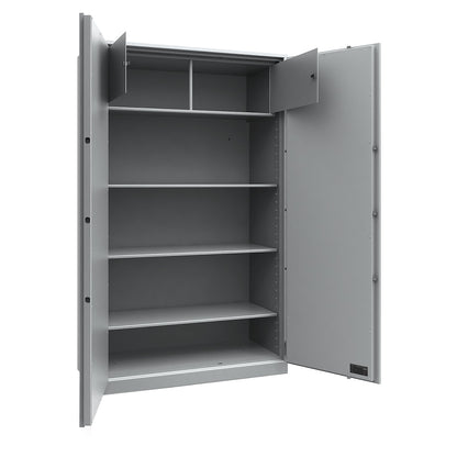 LIGHT safety cabinet, burglary protection grade S1, HxWxD 1950 x 1200 x 500 mm, 2 interior safes.
