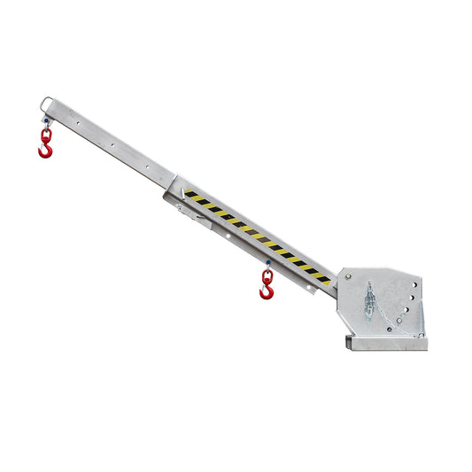 Telescopic loader, height adjustable in 5 stages, max. load 1000 - 5000 kg, telescopic, zinc plated.