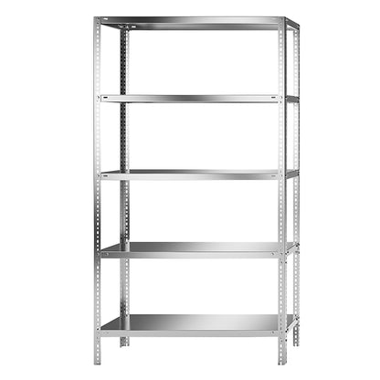 Stainless steel shelf unit, shelf height 2000 mm, standard shelf, width x depth 1100 x 400 mm.