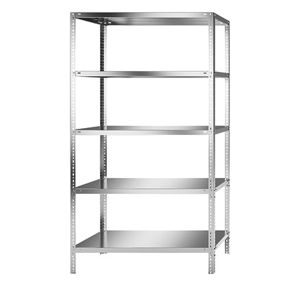 Stainless steel shelf unit, shelf height 2000 mm, standard shelf, width x depth 1100 x 600 mm.