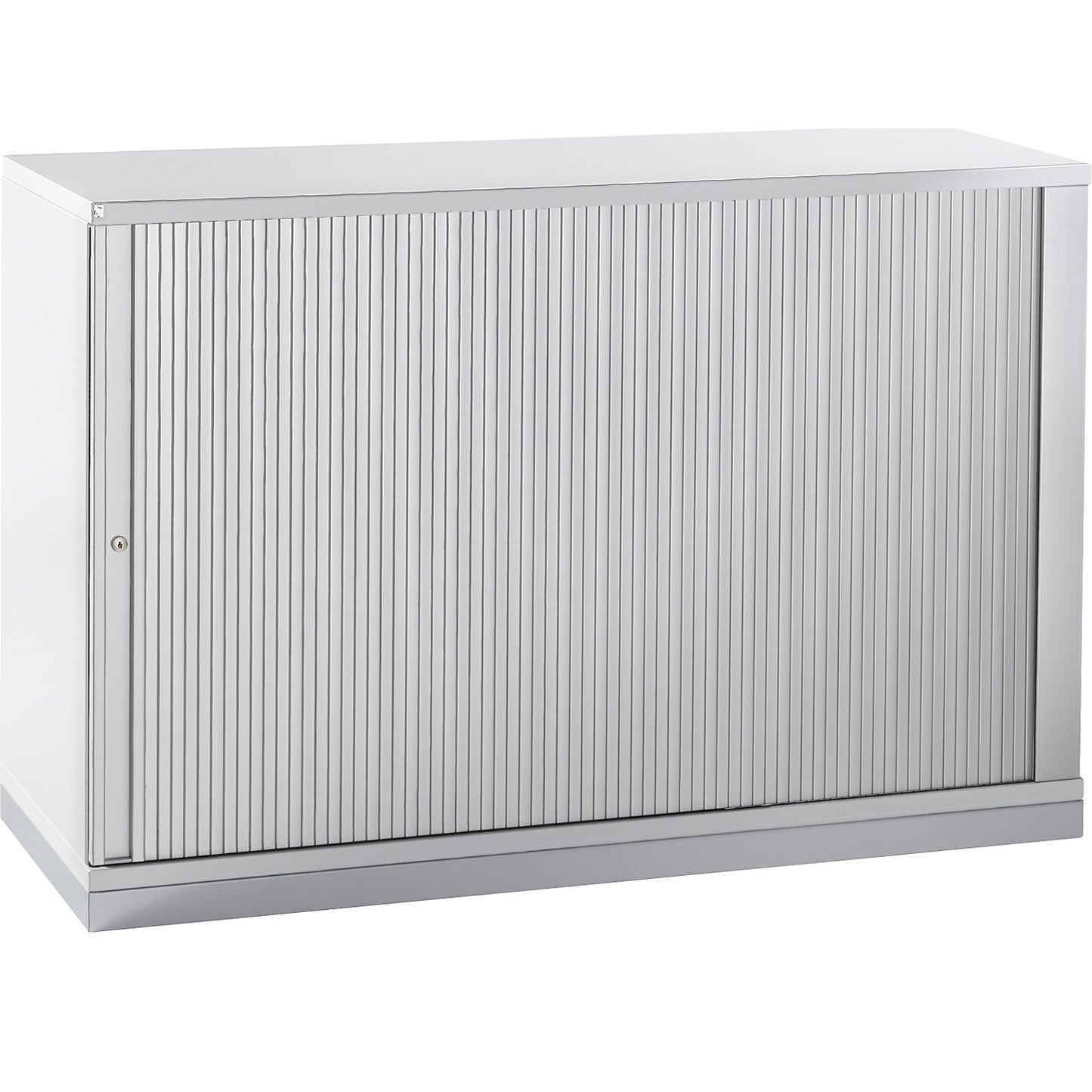 HANNA - Roller shutter cupboard, height 781 mm, 1 shelf, light grey.