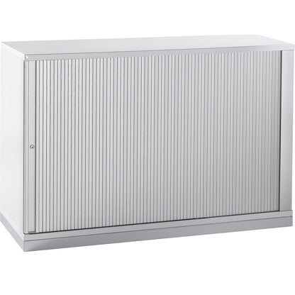 HANNA - Roller shutter cupboard, height 781 mm, 1 shelf, light grey.
