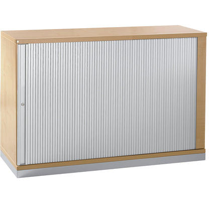 HANNA - Roller shutter cupboard, height 781 mm, 1 shelf, beech finish.