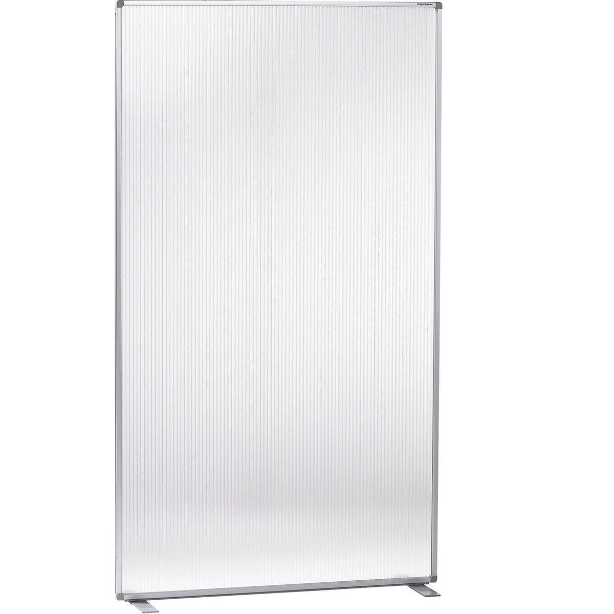 Room divider, with matt polycarbonate pane, HxWxD 1800 x 1000 x 350 mm.