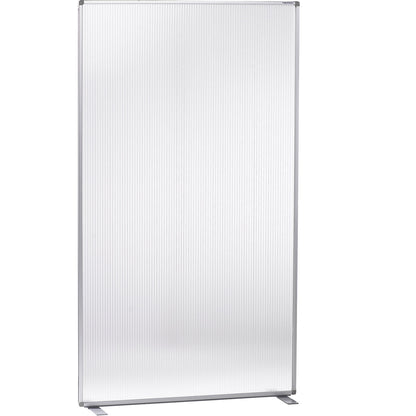 Room divider, with matt polycarbonate pane, HxWxD 1800 x 1000 x 350 mm.
