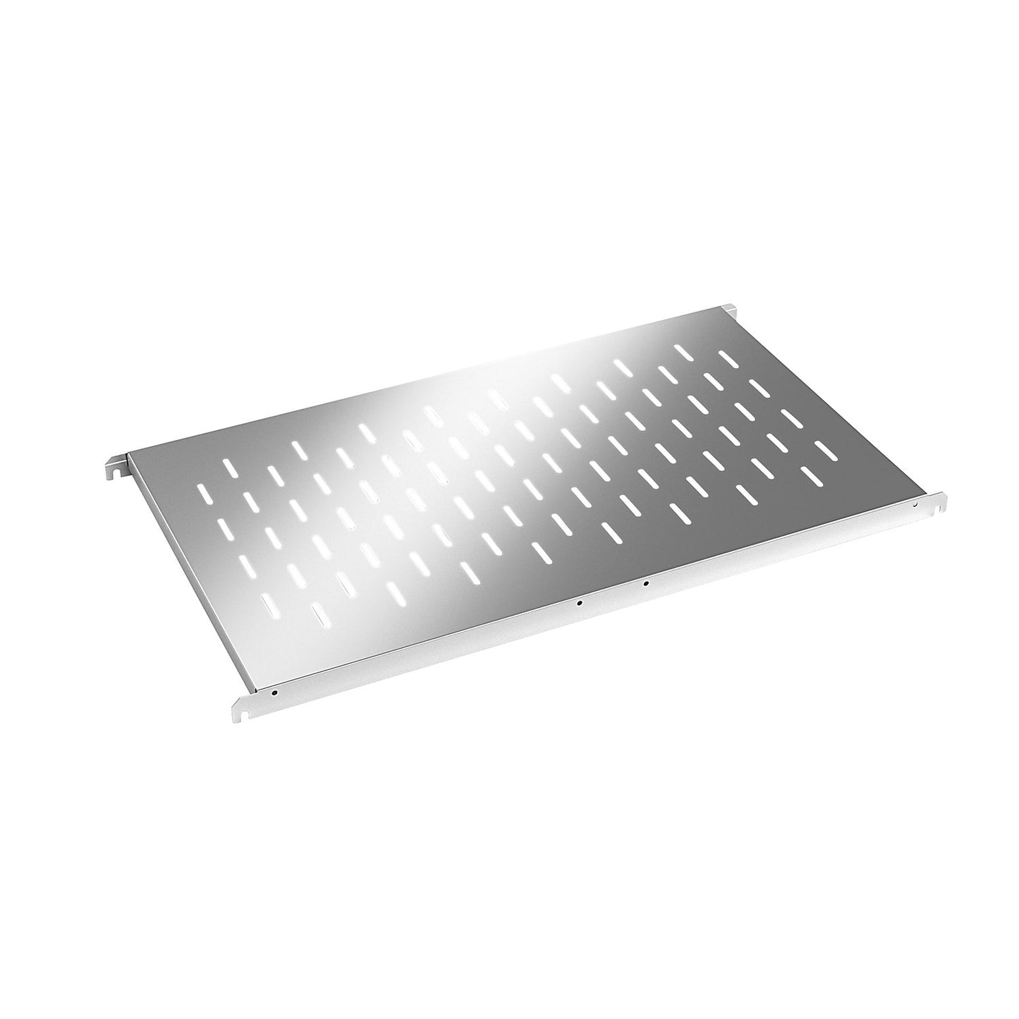 Stainless steel shelf, perforated, WxD 940 x 540 mm.