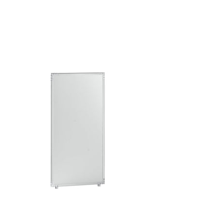 Partition, light grey plastic, frame, 650x1300 mm.
