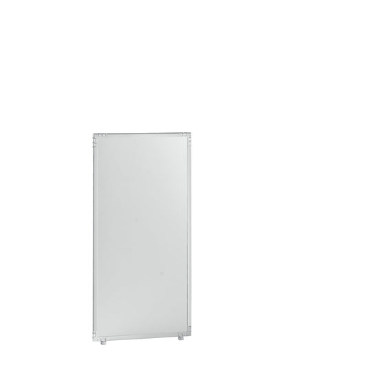 Partition, light grey plastic, frame, 650x1300 mm.