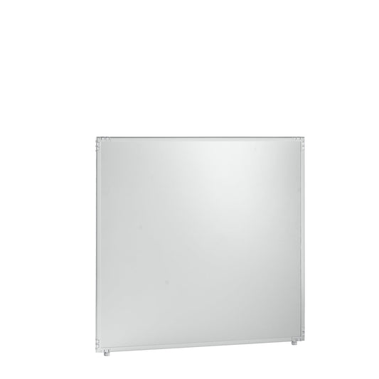 Partition, light grey plastic, frame, 1300x1300 mm.
