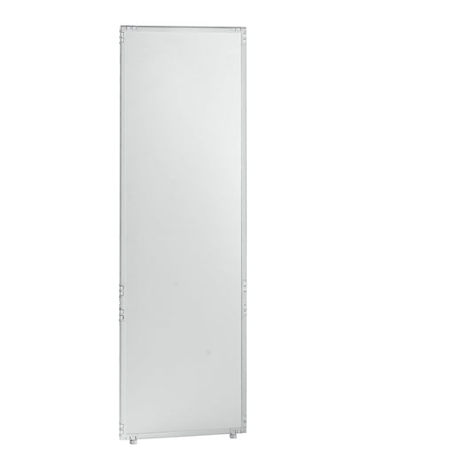 Partition, light grey plastic, frame, 650x1950 mm.