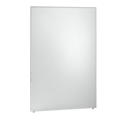 Partition, light grey plastic, frame, 1300x1950 mm.