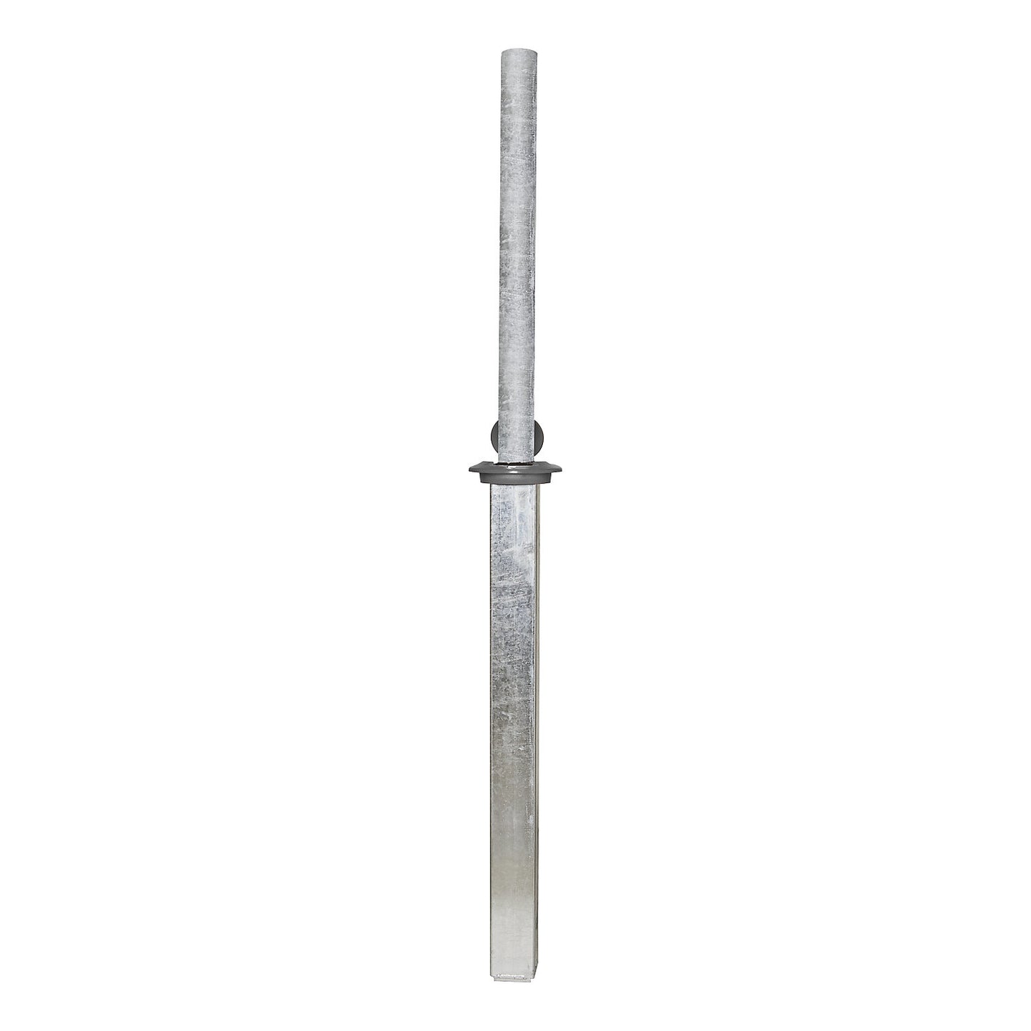 Barrier post, manual lowering, hot dip galvanised.