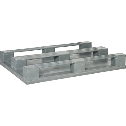Multi-purpose plastic pallet, with steel insert, LxWxH 1200 x 800 x 150 mm, 1+ items.