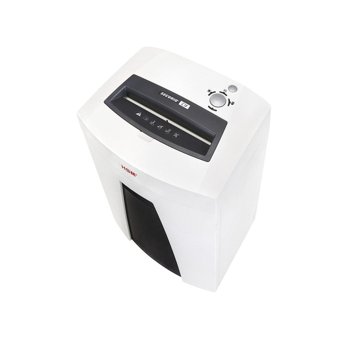 SECURIO document shredder C18, collection capacity 25 l, particles, 6 - 7 sheets.