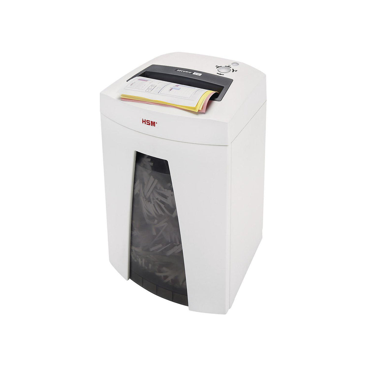 SECURIO document shredder C18, collection capacity 25 l, particles, 6 - 7 sheets.