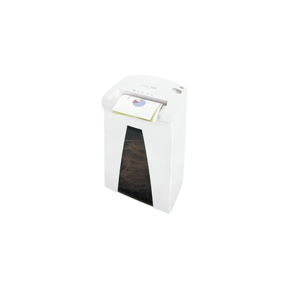 SECURIO document shredder B24, collection capacity 34 l, with oiler, particles, 4 sheets.