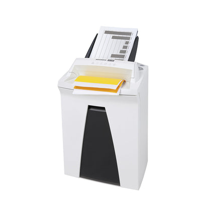 SECURIO autofeed document shredder AF150, collection capacity 35 l, 5 sheets.
