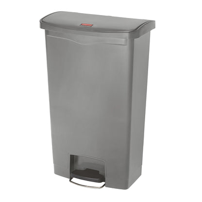 SLIM JIM® foot pedal bin, made of polyethylene, 68 l, grey.