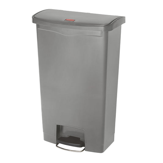 SLIM JIM® foot pedal bin, made of polyethylene, 68 l, grey.