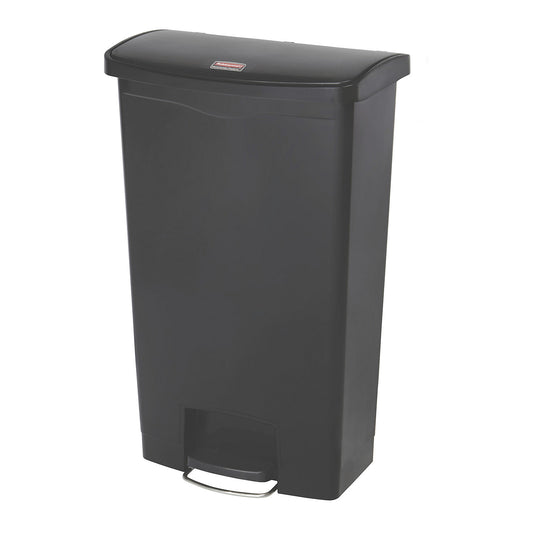 SLIM JIM® foot pedal bin, made of polyethylene, 68 l, black.