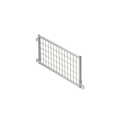 Mesh partition, for industrial mesh pallets, low profile, stone grey RAL 7030.