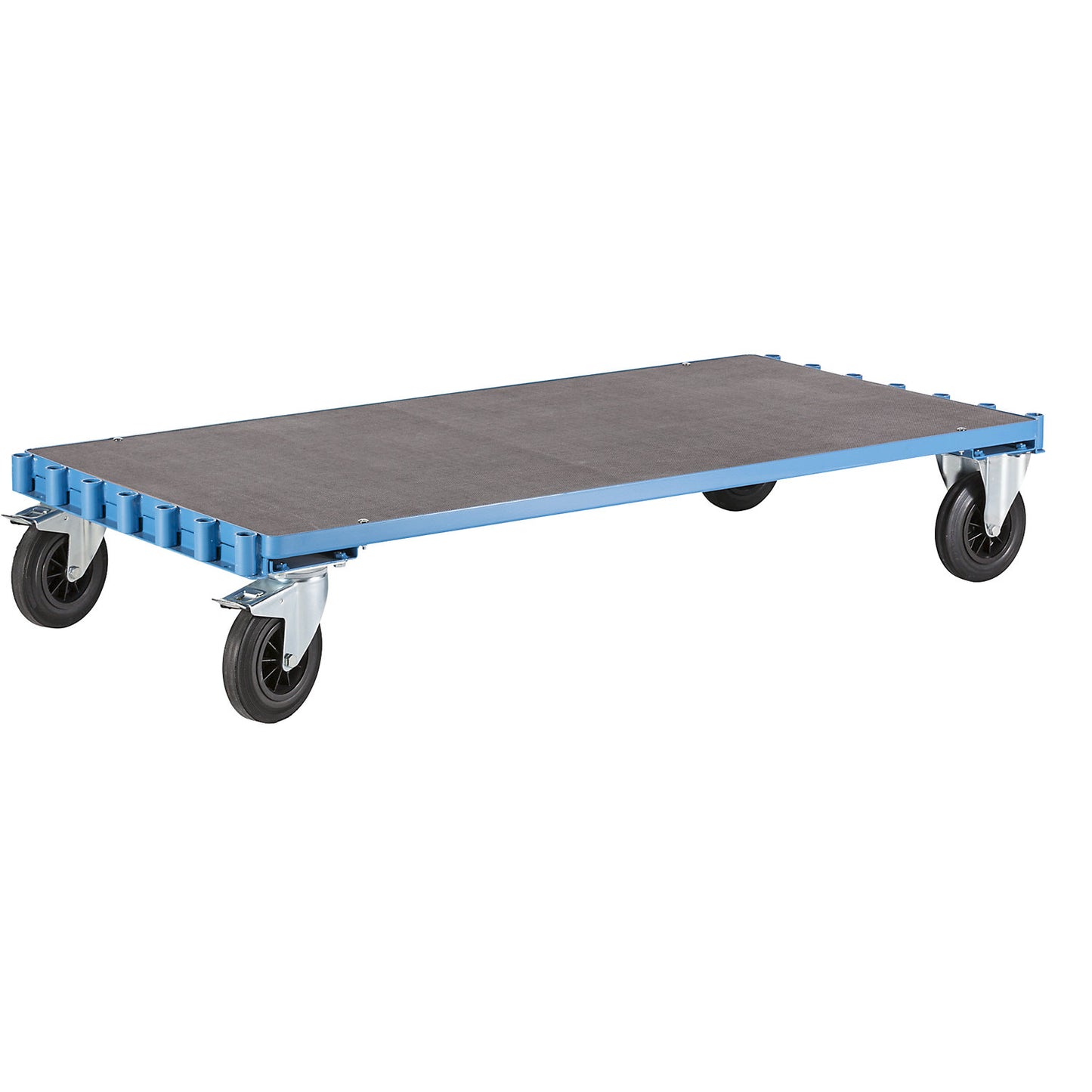 Panel trolley without bars, platform 1600 x 800 mm, max. load 500 kg, sheet zinc platform.