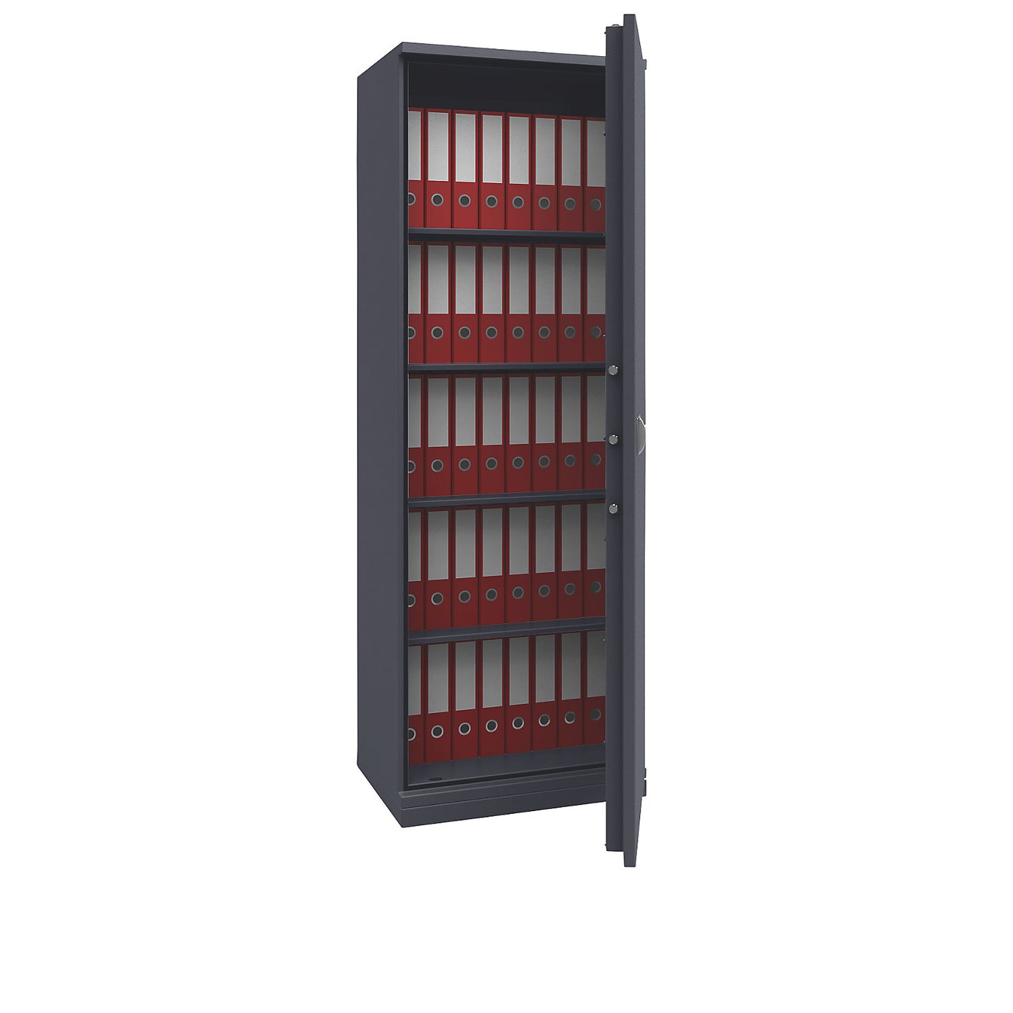 LIGHT safety cabinet, light duty, HxWxD 1950 x 670 x 500 mm, graphite grey.