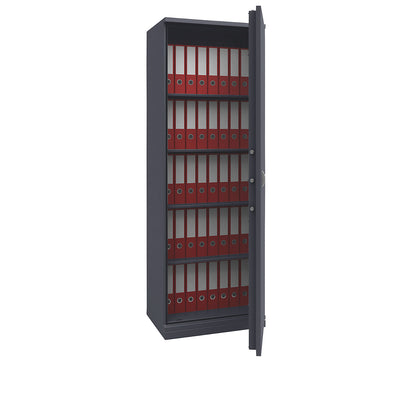 LIGHT safety cabinet, light duty, HxWxD 1950 x 670 x 500 mm, graphite grey.