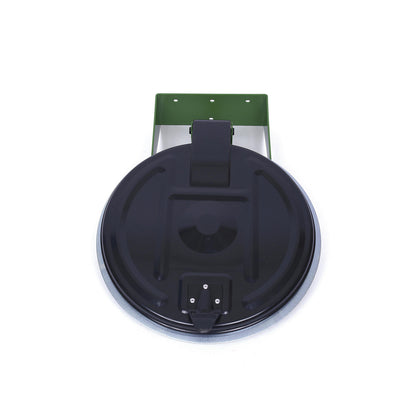 Wall mounted waste sack holder, for capacity 120 l, green, plastic lid.