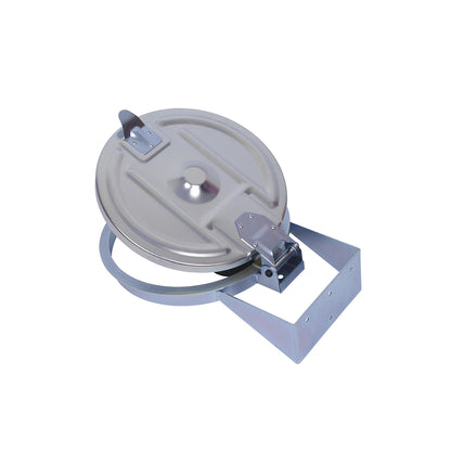 Wall mounted waste sack holder, for capacity 120 l, zinc plated, steel lid.