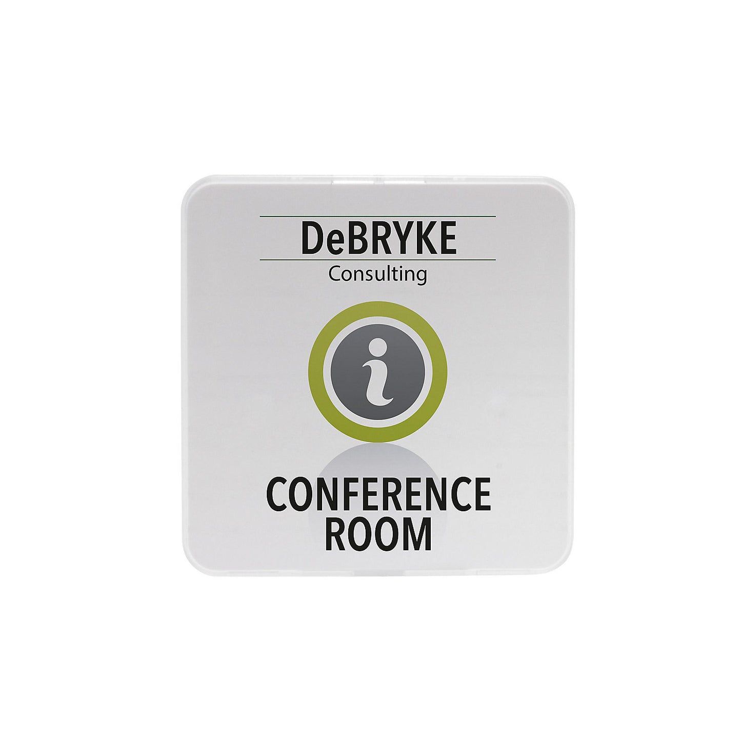 MAXI™ door sign, HxW 150 x 150 mm, pack of 3, 2 parts.