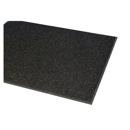 Entrance matting, ribbed, LxW 900 x 600 mm, charcoal.