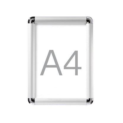 Display frame, folding, aluminium, pack of 2, for A4.