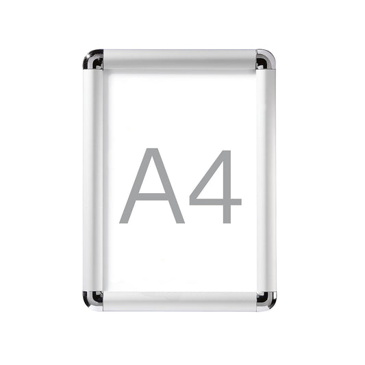 Display frame, folding, aluminium, pack of 2, for A4.