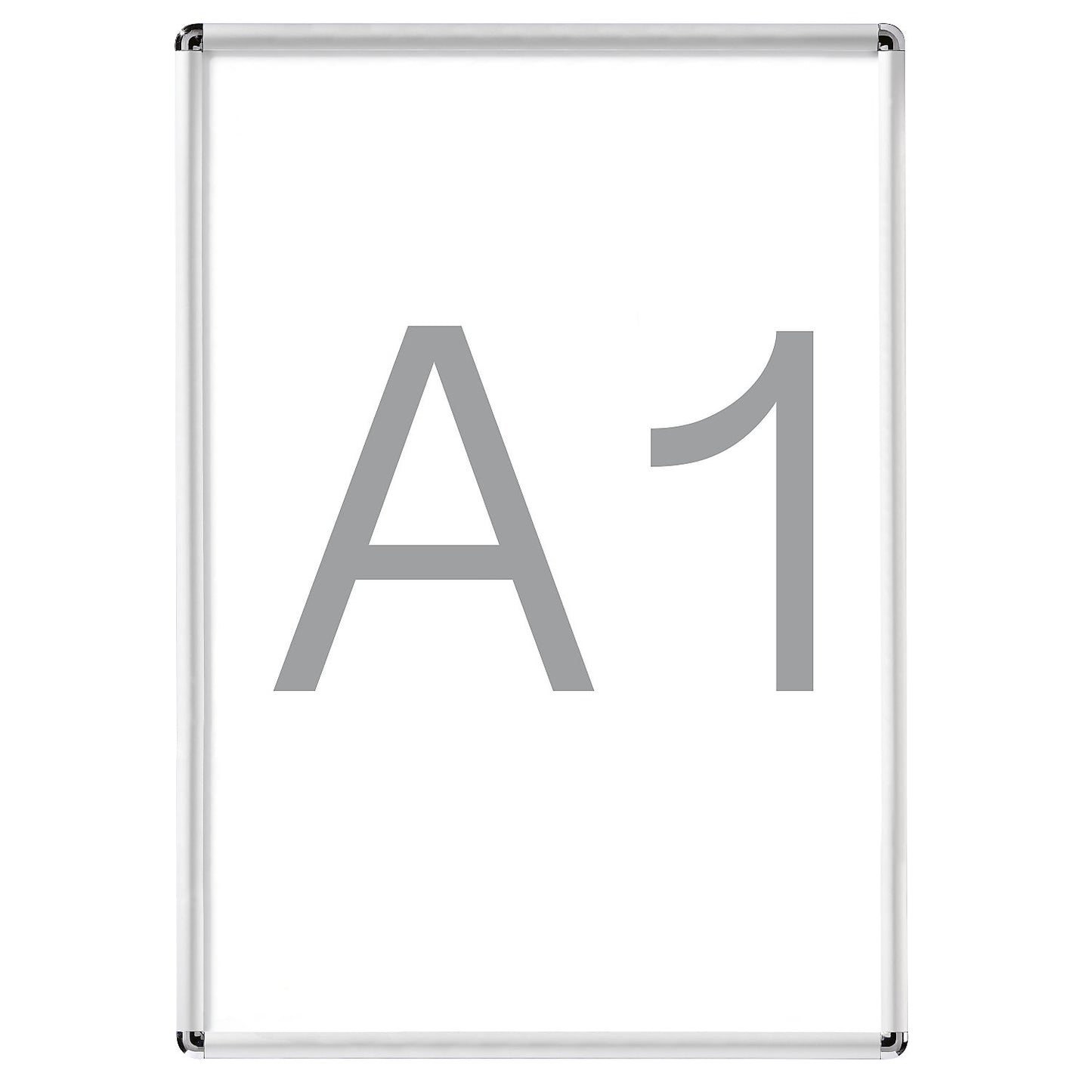 Display frame, folding, aluminium, pack of 2, for A1.