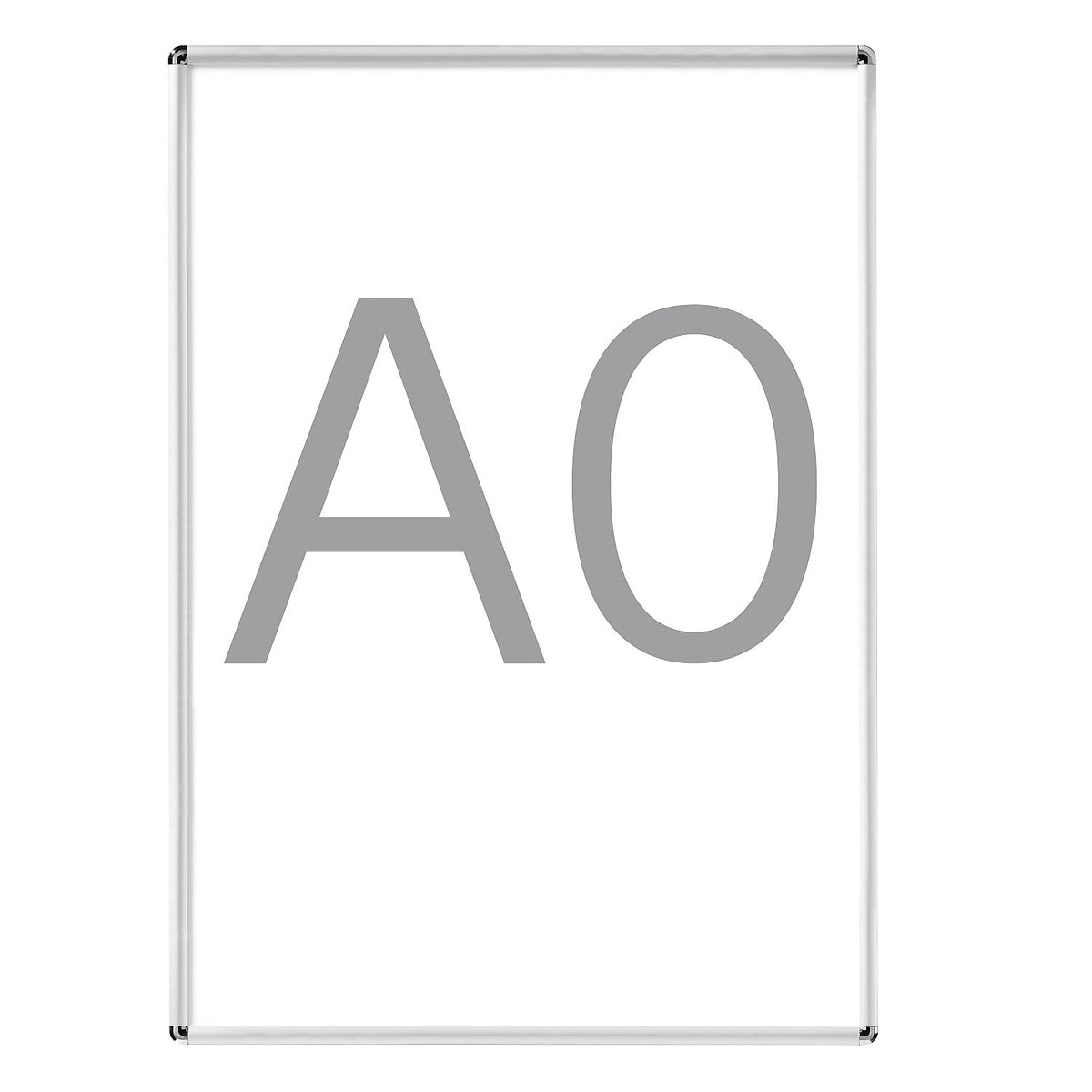 Display frame, folding, aluminium, pack of 2, for A0.