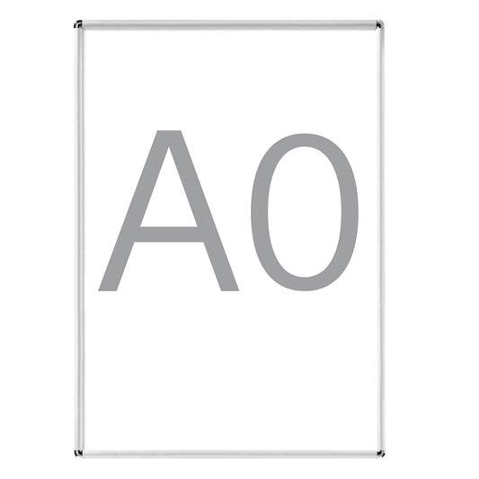 Display frame, folding, aluminium, pack of 2, for A0.