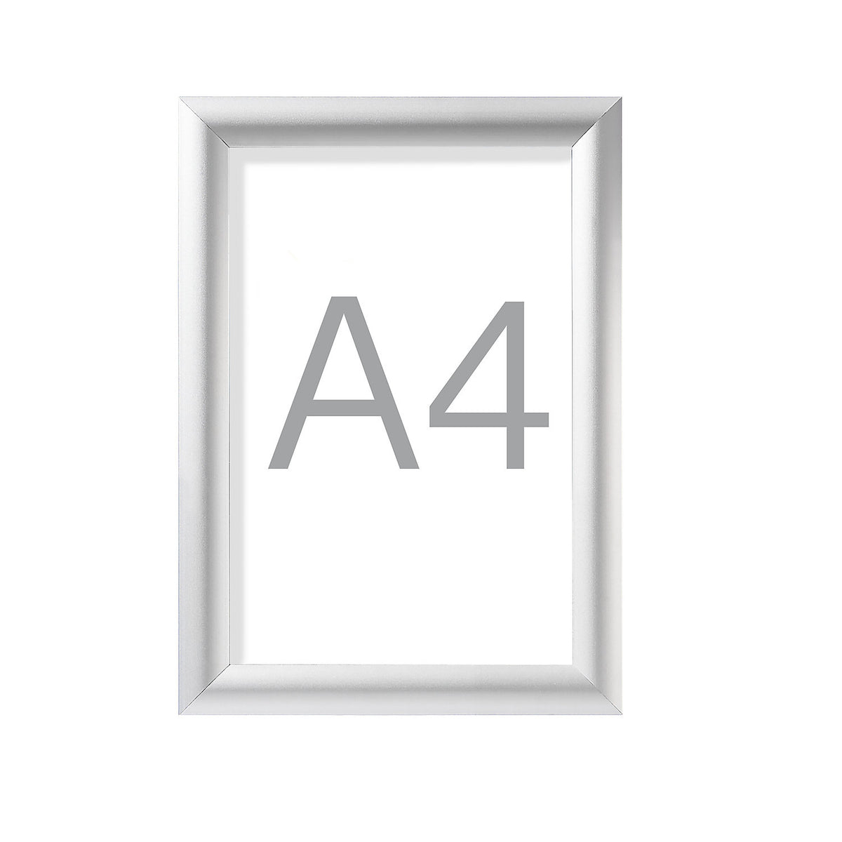 Designer folding frames, aluminium profile, silver anodised, pack of 2, A4, HxW 328 x 241 mm.