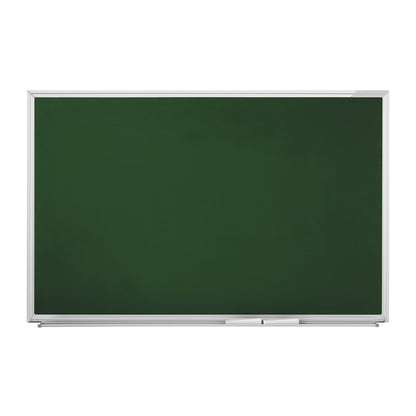 Chalkboard, sheet steel, painted green, WxH 1500 x 1200 mm.