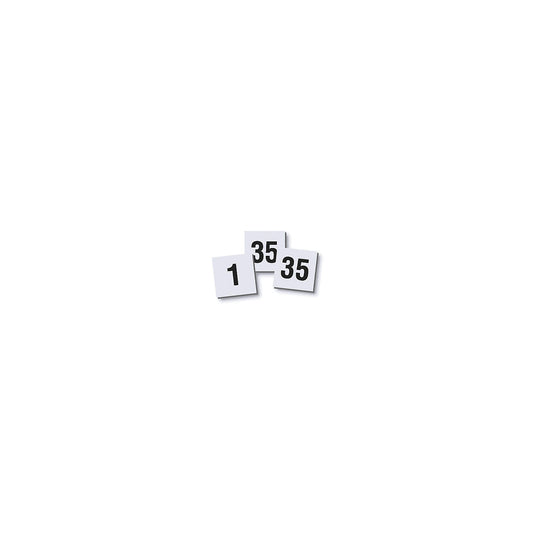 Digit magnet set, 10 x 10 mm, pack of 2, digits 1 - 35.