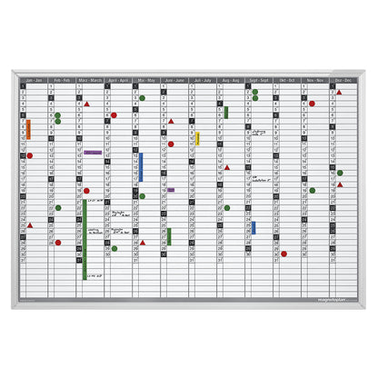 Yearly planner, continuous, WxH 1200 x 900 mm.