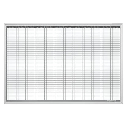 Yearly planner, continuous, WxH 1200 x 900 mm.