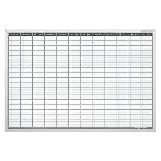 Yearly planner, continuous, WxH 1200 x 900 mm.