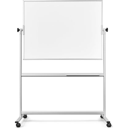 Mobile writing board, sheet steel, enamel, WxH 2000 x 1000 mm.